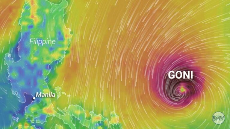 Filippine – Impatto catastrofico del tifone Goni: video