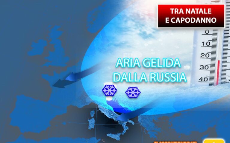 Meteo Italia – Confermata la tendenza di ondata di gelo Russo per Natale e Capodanno