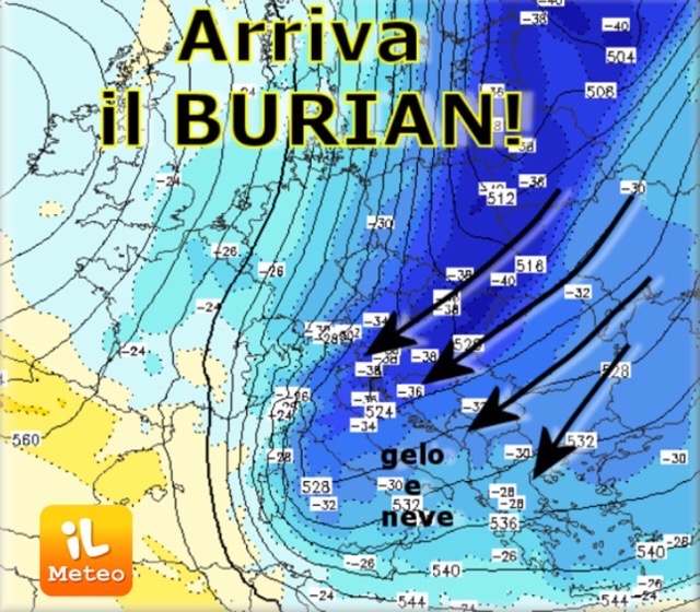 Meteo – Temperature in calo il gelo russo incombe sull’Italia