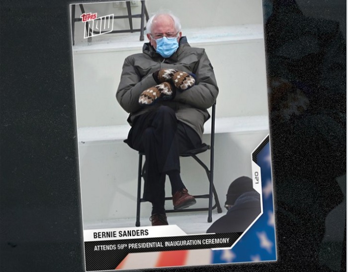 Political Baseball Card Sanders