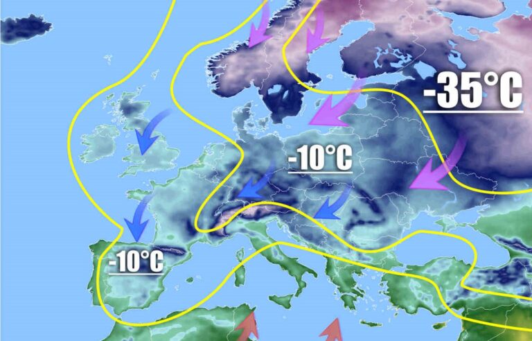 Il congelatore Siberiano – Meteo influenzato dal gelo che avanza sul vecchio continente