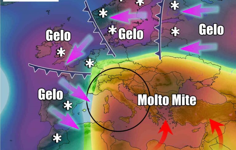 Meteo Europa – Enorme manovra atmosferiche in movimento: potenziale ondata di gelo sul Vecchio Continente