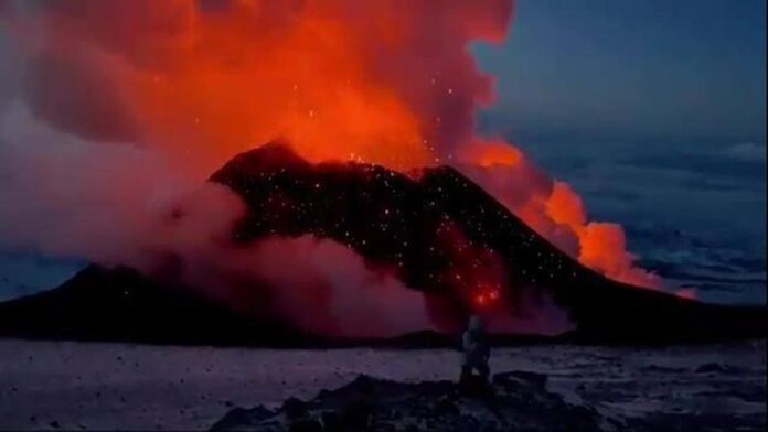 Spettacolare eruzione
