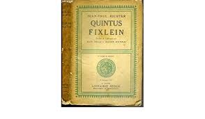 Jean Paul – la vita di Quintus Fixlein: Friedrich Richter