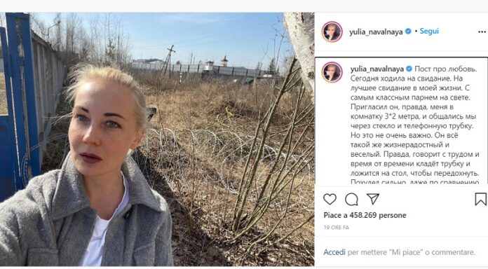 Yulia Navalnaya preoccupata per la salute del marito