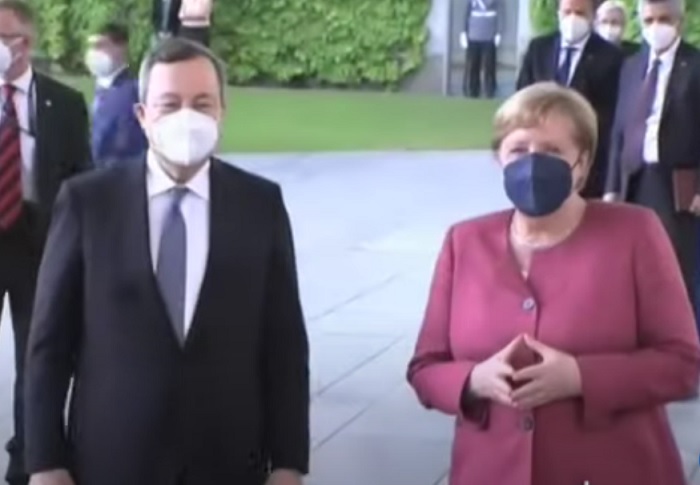 Draghi e Merkel