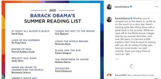 Obama pubblica la lista di lettura