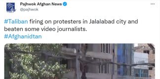 Afghanistan: talebani sparano sui manifestati a Jalalabad