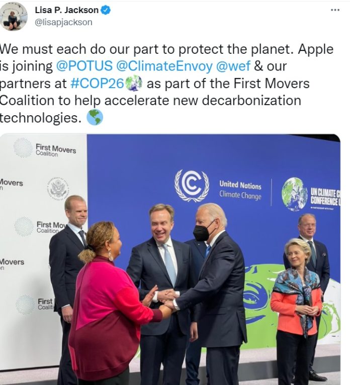 COP26: Apple si unisce alla First Movers Coalition