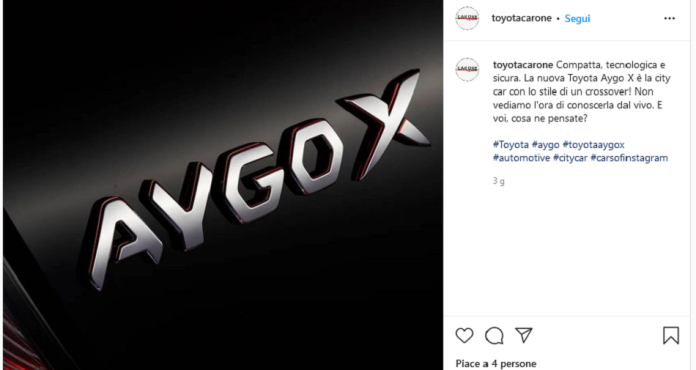 Nuova Toyota Aygo X