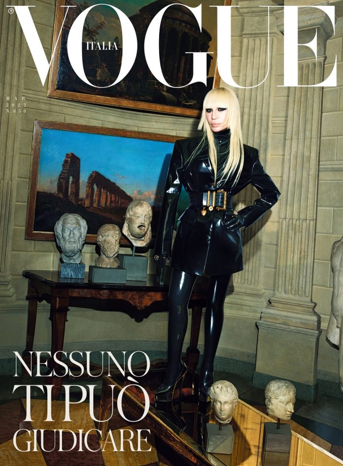 Donatella Versace Vogue marzo