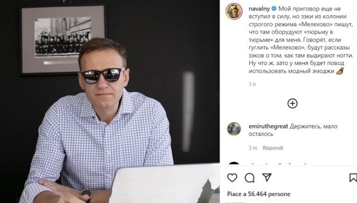 Navalny: “Mi trasferiranno nel carcere di massima sicurezza di Melekhovo”