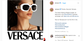Nuovi occhiali da sole Versace