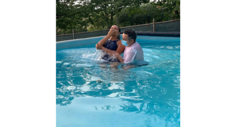 battesimo in piscina