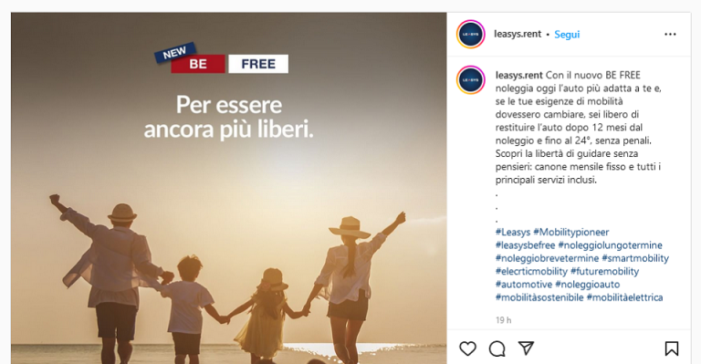 Leasys nuovo Be Free