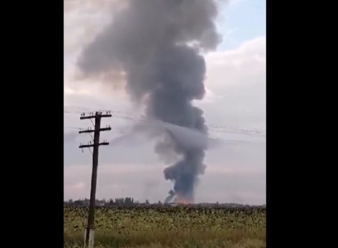 Crimea: incendio in un deposito di armi russe