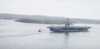 La nave da guerra americana arriva in Norvegia per le esercitazioni della NATO