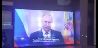 Trasmesso un falso discorso di Putin sullo stato di emergenza