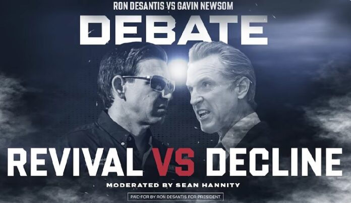 Dibattito tra DeSantis e Newsom su Fox News