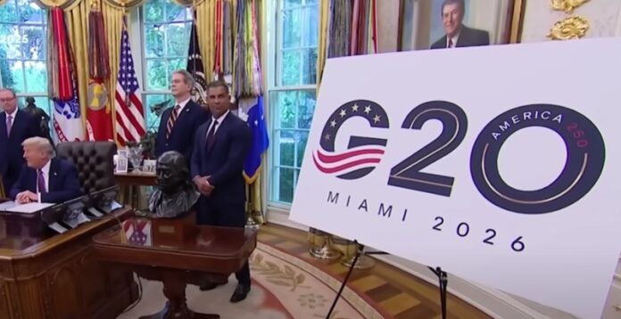 Trump: gli USA ospiteranno il vertice del G20 nel 2026